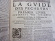 Delcampe - LES OEUVRES SPIRITUELLES DE R.P LOUYS DE GRENADE De L'ordre De Saint Dominique 1662 - Tot De 18de Eeuw