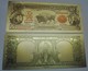 USA 10 Dollars Buffalo Polymer Fantasy Gold Banknote 153 X 65 Mm - Bilglietti Degli Stati Uniti (1862-1923)