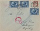 DR Brief Mif Minr.782,3x 823 Wien 18.1.43 Gel. Nach Luxemburg Zensur - Briefe U. Dokumente