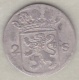 Netherlands HOLLANDIA . 2 STUIVERS 1778 .Argent . KM#  48 - …-1795 : Former Period