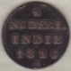 SUMATRA, Netherlands East Indies .1/2 Stuiver 1826 S , Copper, KM# 285 - Indonésie