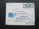 USA 1939 / 40 Flugpostmarke Transatlantikflug New York - Marseille. Air Mail. OKW Zensur. Weitergeleitet / Hands. Vermer - Lettres & Documents