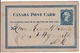 Entier Postal Acton Vale Québec 1881 Canada One Cent - 1860-1899 Règne De Victoria