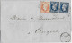 1856 - BEL AFRANCHISSEMENT Sur LETTRE 3° ECH. De MARANS (CHARENTE INFERIEURE) - 1853-1860 Napoleon III