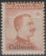 Calino – 345 * 1917 – F.lli D’Italia Soprastampati N. 9. MH - Aegean (Calino)