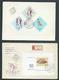 Hungary 1965 College Sports Set 9 On 3 FDC Unaddressed + Miniature Sheet On Registered FDC - Covers & Documents