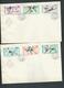 Hungary 1966 Soccer World Cup UK Set Of 9 & Miniature Sheet On 4 FDC Fine Unaddressed - Covers & Documents