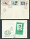 Hungary 1966 Soccer World Cup UK Set Of 9 & Miniature Sheet On 4 FDC Fine Unaddressed - Covers & Documents