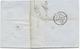 LETTRE 1854 AVEC CACHET D'ENTREE NOIR ESPAGNE PAR ST JEAN DE LUZ - Entry Postmarks