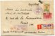 CHINE / MANDCHOURIE  LETTRE RECOMMANDEE DEPART DAIREN 26-1-38 POUR LA FRANCE - 1932-45 Mandchourie (Mandchoukouo)