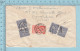 India - 5 Stamps, Cover Pondicherry 1955 To Switzerland - Lettres & Documents