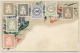 Schweiz - Postcard Showing Ols Swiss Stamps - Postzegels (afbeeldingen)