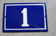 Plaque En Tôle émaillée N° 1 - Placas Esmaltadas (desde 1961)