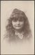 A Young Lass With A Bow In Her Hair, C.1910 - RP Postcard - Portraits