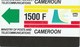 Cameroon - Definitive Card - New Logo (no Notch) 1500F - Cameroun