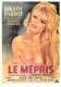 VERITABLE AUTOGRAPHE SUR CARTE PROMOTIONNELLE - AFFICHE "LE MEPRIS" -  ACTEUR MICHEL PICCOLI - Autres & Non Classés