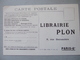 JULIEN GREEN / MONT-CINERE / ADRIENNE MESURAT / CARTE PUBLICITAIRE "LIBRAIRIE PLON" - Ecrivains