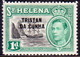 TRISTAN DA CUNHA 1952 SG #2 1d MH St.Helena Stamp Optd - Tristan Da Cunha