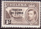 TRISTAN DA CUNHA 1952 SG #9 1sh MH St.Helena Stamp Optd - Tristan Da Cunha