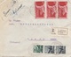 ITALIEN R-Brief 1947 - Esspresso Mehrfachfrankatur Und Viele Stempel Auf R-Brief Gel.1947 V.S.Angelo > Tures Bolzano ... - 1946-47 Corpo Polacco Period