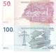 Congo - Pick 97A, 98b - 50, 100 Francs 2013 - Unc - Set 2 Banknotes - Repubblica Democratica Del Congo & Zaire