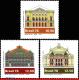 Ref. BR-1598-00 BRAZIL 1978 THEATERS, ARCHITECTURE,, MI# 1692-94, SET MNH 3V Sc# 1598-1600 - Neufs