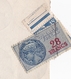 Bordeaux Gironde Jonnau 1944 Timbres Fiscaux + Marianne De Gandon 15F - Other & Unclassified