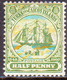 TURKS AND CAICOS ISLANDS 1909 SG #117 ½d MH Wmk Mult. Crown CA Yellow-green - Turks And Caicos