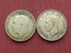 GRANDE BRETAGNE Monnaie Lot De 2 Monnaies En Argent - Other & Unclassified