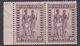 Ruanda-Urundi 1931 Inheemse Mensentypen 10fr (in Paar) (bruine Vlekje Op Gom 1 Zegel) ** Mnh (38389B) - Neufs