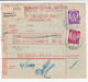 Yugoslavia Slovenia Parcel Card 1938 Maribor To Bled B180420 - Slovenia