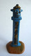 FIGURINE CLAIRET -  INDIEN TOTEM   Bleu ACC11  Complet Avec Socle - Militaires