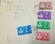 L) 1959 IRAN, CROWN PRINCE AND PRINCESS FAWZIYA, SCOTT A59, 5D RED BROWN, 10D BRIGHT VIOLET, 30D EMERALD, 90D RED, 1.5 - Iran