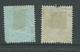 Fiji 1912 - 1923 KGV 1 Shilling 2 Different Shades Used , 1 With Faults - Fiji (...-1970)