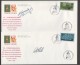MILITARY -  Set Of 9 Covers Signed By Pilots Of The Snowbirds Aerial Acrobatics Squadrons  - 50th Ann Of WWII Victory - Enveloppes Commémoratives