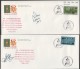 MILITARY -  Set Of 9 Covers Signed By Pilots Of The Snowbirds Aerial Acrobatics Squadrons  - 50th Ann Of WWII Victory - Gedenkausgaben