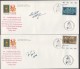 MILITARY -  Set Of 9 Covers Signed By Pilots Of The Snowbirds Aerial Acrobatics Squadrons  - 50th Ann Of WWII Victory - HerdenkingsOmslagen