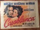 FILM CASABLANCA MANIFESTO ORIGINALE CONSERVAZIONE SPLENDIDA  RRR   98x140 - Diplomi E Pagelle