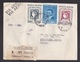 Argentina: Registered Airmail Cover To USA, 1956, 3 Stamps, Philately, R-label (minor Damage) - Brieven En Documenten