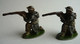 LOT FIGURINE QUIRALU  RARE 2 FIGURINES SOLDATS ANGLAIS TIREUR FUSIL A GENOUX TABOR GOUMIER - ALUMINIUM SOLDAT - Quiralu