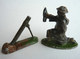 RARE FIGURINE QUIRALU  SOLDAT ANGLAIS AVEC MORTIER TABOR GOUMIER - ALUMINIUM SOLDAT (1) - Quiralu