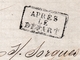 Delcampe - Lettre Bordeaux 1861 Gironde L'Isle-sur-la-Sorgue Cachet Après Le Départ Région Vinicole De La Gironde Astruc - 1849-1876: Période Classique