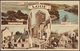 Multiview, Looe, Cornwall, 1955 - Harvey Barton Postcard - Other & Unclassified