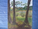 Pastel Original Signé G. Mouret  - La Clairière (1992) - 54 X 45 Cm - Pasteles