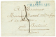 10 "BROGLIE" : 1814 26 CHAMBRAIS Bleu Sur Lettre Aavec Texte Daté "BROGLIE". Rare. Superbe. - 1801-1848: Précurseurs XIX