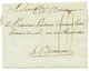 13 "CHATEAU VILLAIN" : 1791 "CHATEAU VILLAIN" Manuscrit Sur Lettre Avec Texte "ARC EN BARROIS". TTB. - 1801-1848: Précurseurs XIX