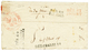 35 1817 Quadruple DEBOURSES Au Verso D'une Lettre De PARIS. DEB. CHALON S.S + DEB 49 CHALONS SUR MARBE + DEB 49 REIMS +  - 1801-1848: Precursores XIX