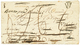 35 1817 Quadruple DEBOURSES Au Verso D'une Lettre De PARIS. DEB. CHALON S.S + DEB 49 CHALONS SUR MARBE + DEB 49 REIMS +  - 1801-1848: Precursors XIX