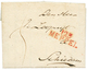 68 1811 123 MEPPEL Rouge Sur Lettre Avec Texte Pour SCIEDAM. Rare En Rouge. Superbe. - 1792-1815: Conquered Departments