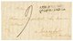 77 1823 Cachet Rarissime ARM. D' ESPAGNE / Qr Gal DU PRINE Sur Lettre Avec Texte Daté "VITORIA 17 Avril 1823" Pour La FR - Armeestempel (vor 1900)